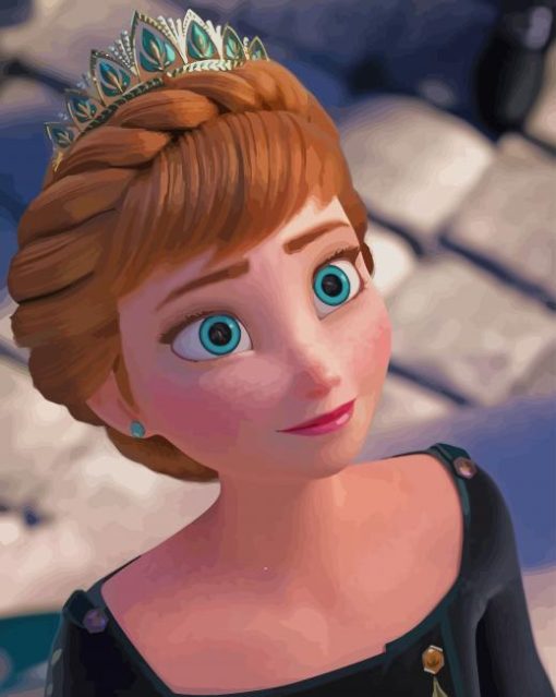 Anna Of Arendelle Frozen paint by numbers