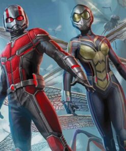 Ant Man and Wasp Marvel Movie paint by numbers