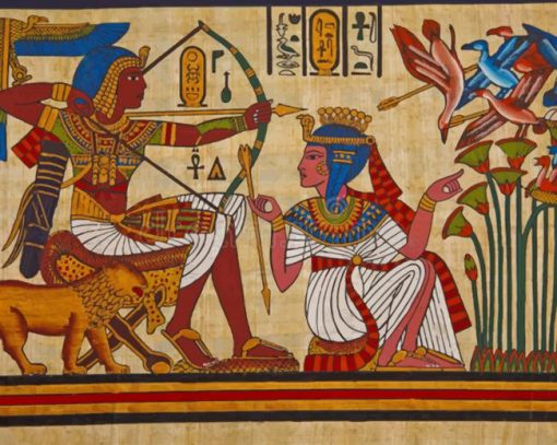 Ancient Egyptian Art paint by numbers