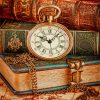antique pocket watch aesthetic paint by number