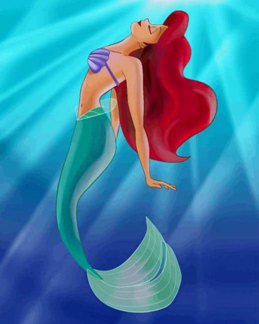 Ariel Princess Mermaid paint by numbers