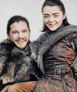 Arya and Jon Snow paint by numbers