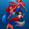 Athena Ariel And Melody paint by number