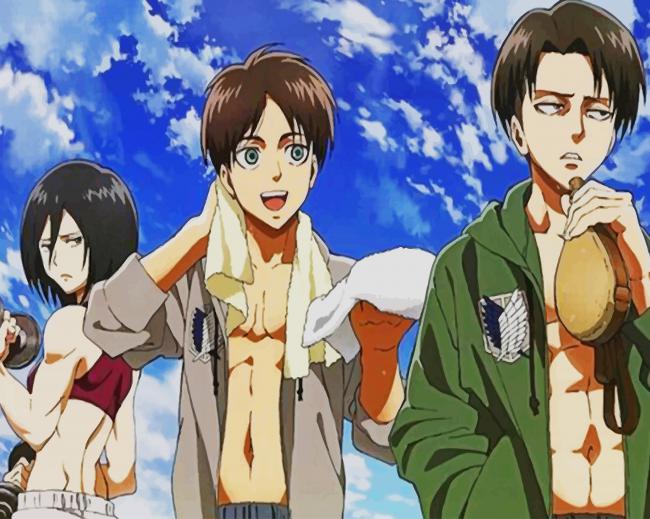 Attack On Titan Anime paint by number