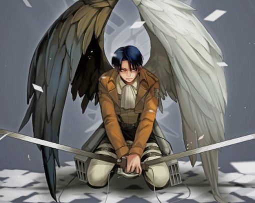 Attack On Titan Levi Wings paint by number