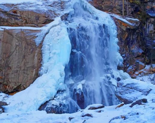 Austria Krimml Waterfalls paint by number