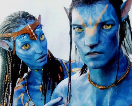 avatar couple paint by numbers
