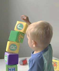 Baby Building Stack Of Blocks painting by numbers