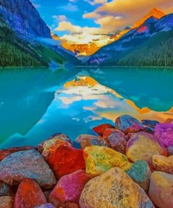Banff National Park Alberta Canada paint by numbers