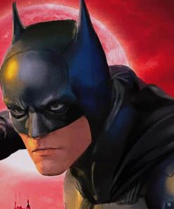 Batman Movie Robert Pattinson paint by number