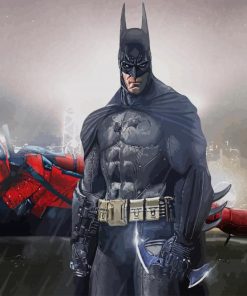 Batman With Deadpool paint by number
