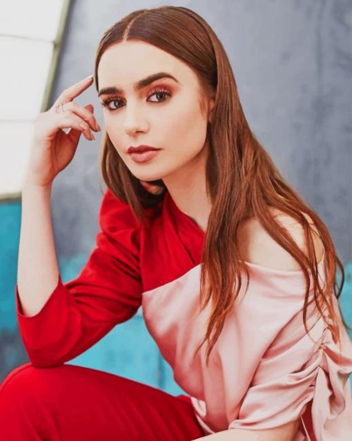 Beautiful Actress Lily Collins Paint By Numbers