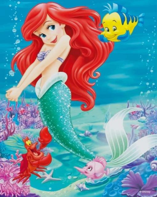 Beautiful Ariel paint By numbers