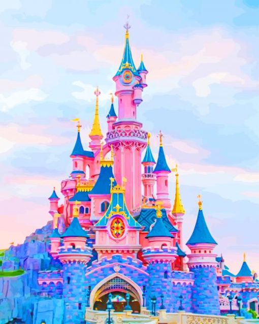 Beautiful Castle paint by number