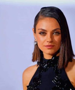 Beautiful Mila Kunis paint by number