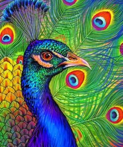Beautiful Realistic Peacock paint By numbers
