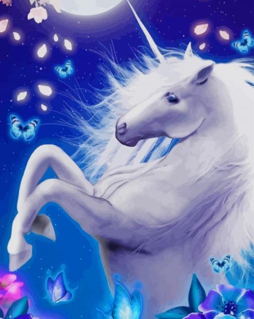 Beautiful Unicorn paint by numbers