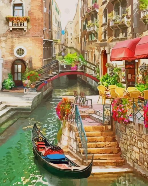 Best View in Venise Italy paint by numbers