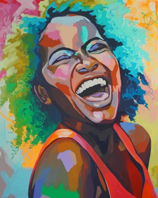 Black African Woman paint by numbers