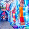the bleu city chefchaouen morroco painting by numbers