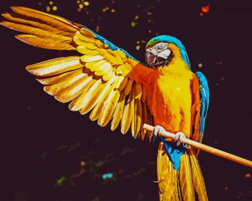 Blue And Yellow Macaw paint by number