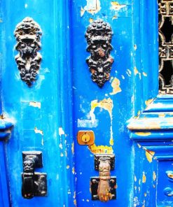 Blue Old Door paint by numbers