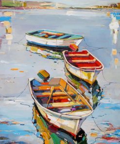 Boat In Beach paint by numbers