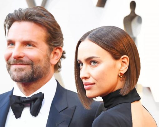 Bradley Cooper and His Wife Irina Shayk paint by numbers