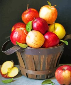 Bucket Of Apples paint by numbers