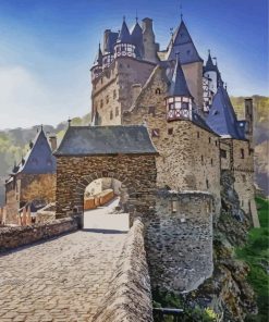 Burg Eltz Castlle Germany paint by numbers