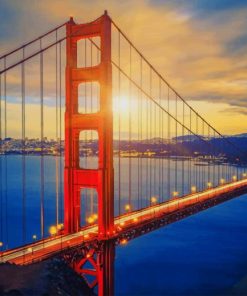 California Golden Gate Bridge paint by numbers