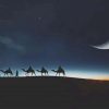 camels silhouette paint by number