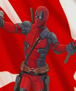 Canadian Deadpool paint by number