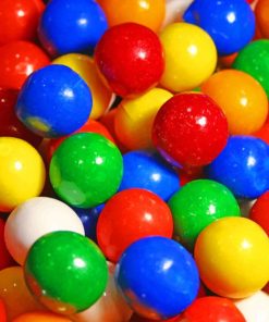 candy gum ball many colors painting by numbers