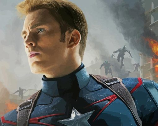 Captain America Avengers Age Of Ultron Paint by number