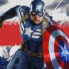 Captain America Marvel paint by number