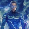Captain America Thunder Lightning paint by number