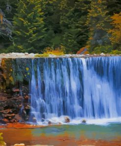 Cascade Waterfall paint by number