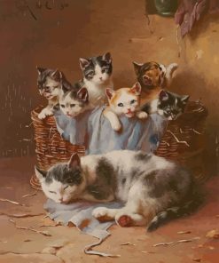 Cat Family paint by numbers