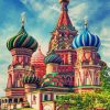 St. Basil's Cathedral Russia paint by numbers