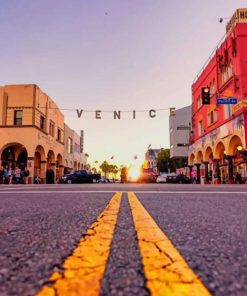 Venice Street California paint by numbers