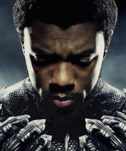 Chadwick Boseman As Black Panther paint by number