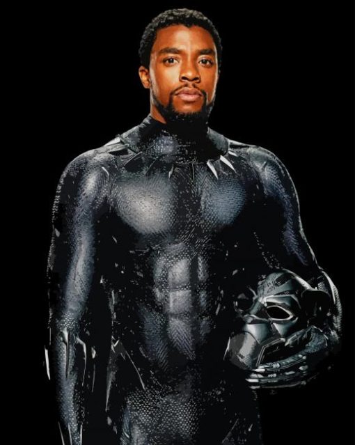 Chadwick Boseman Black Panther Movie paint by number