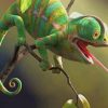 Chameleon paint by numbers