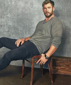 chris hemsworth paint by numbers