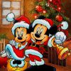 Chrismas Day With Mickey and Minnie paint by numbers