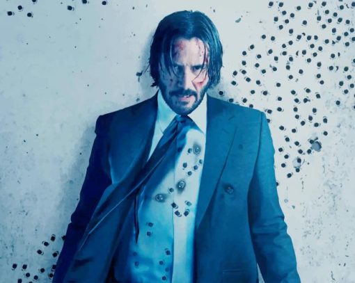 Classy John Wick paint by number