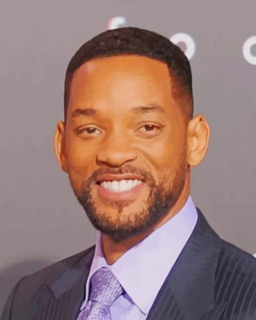 Classy Suit Will Smith paint by numbers