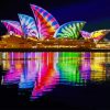 Opera House Colorful Reflection paint by numbers