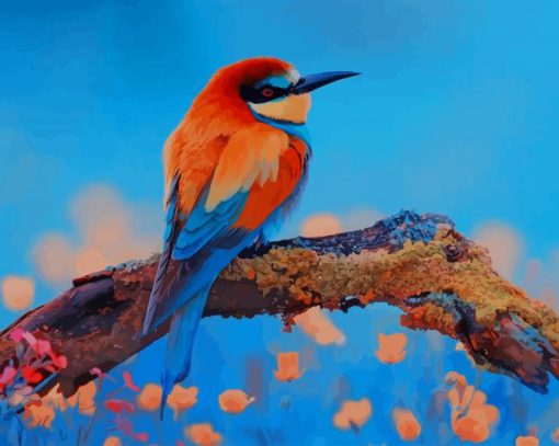 Colorful Bee Eater paint by number